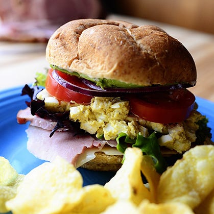 Easter Leftover Sandwich