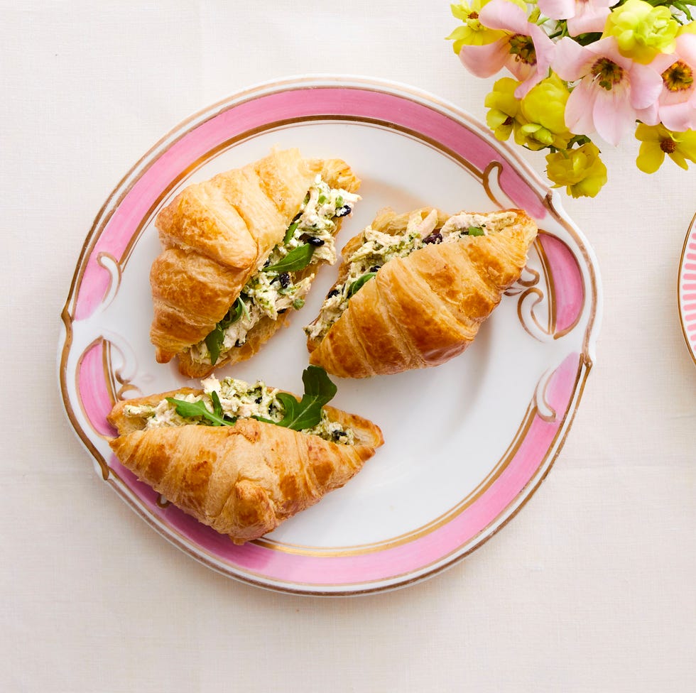 Pesto Chicken Salad Croissants