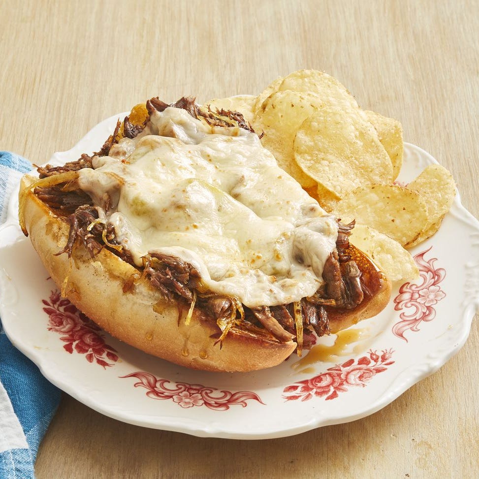 Slow-Cooker Drip Beef Sandwiches